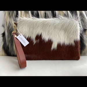 Created Beautifully Cowhide Clutch